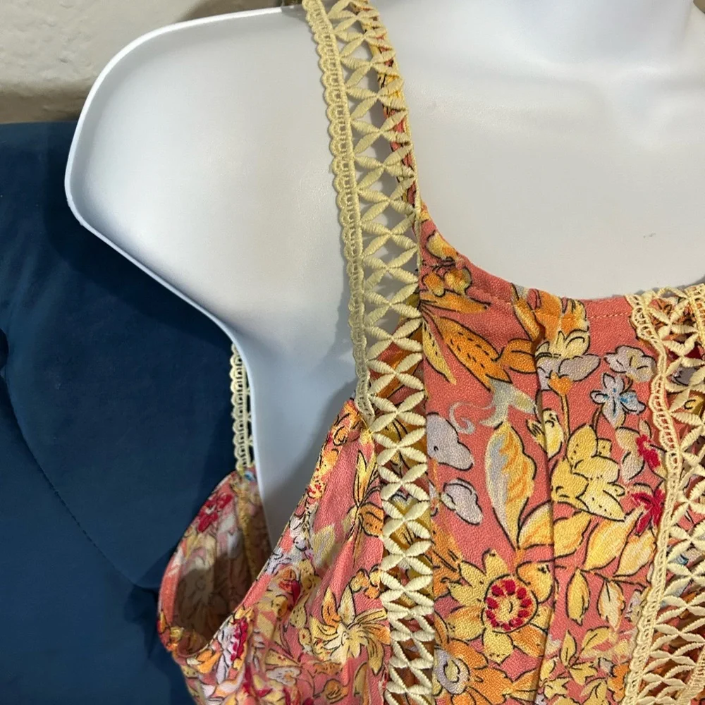 Chelsea & Violet Orange Yellow Halter Sundress - Picture 7 of 10